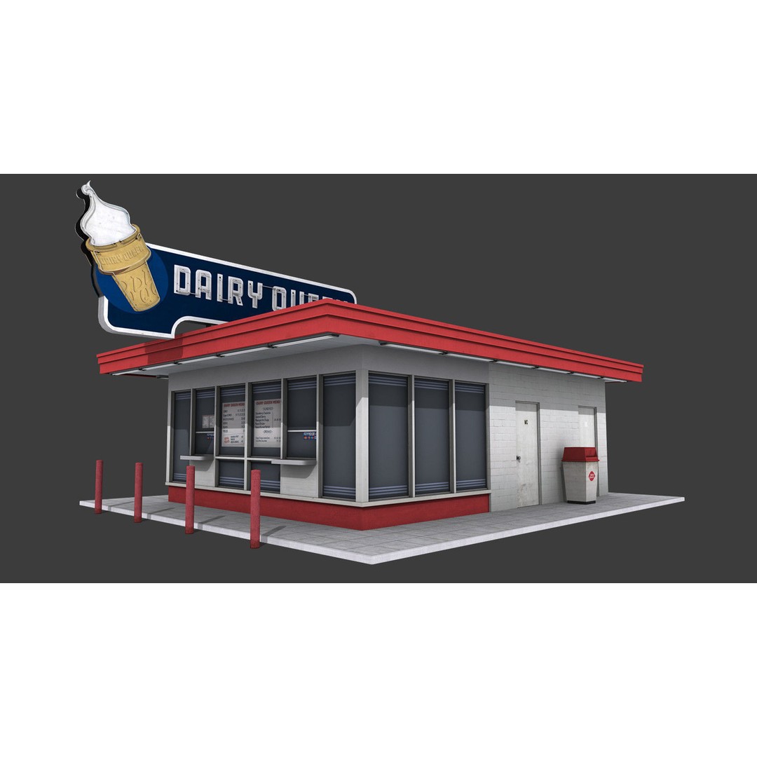 City Buildings 3D Model – Low Poly Industrial Pack for Games, FBX - View 7