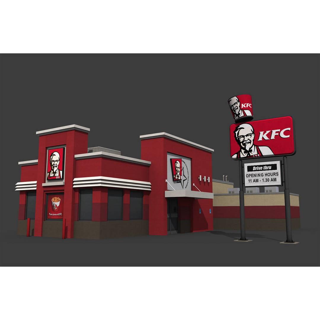 City Buildings 3D Model – Low Poly Industrial Pack for Games, FBX - View 9