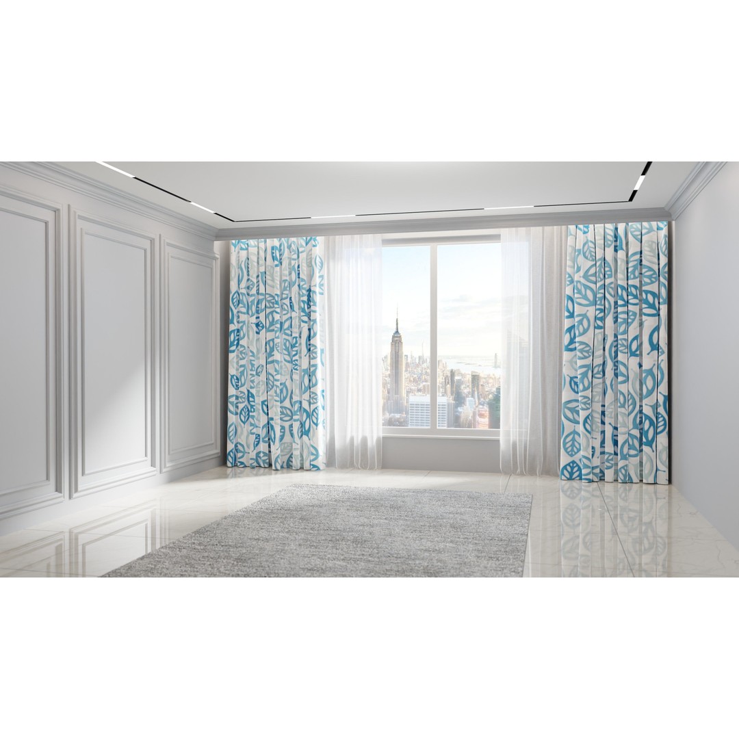 Luxury Curtains 3D Model – Low Poly Textile Set for Interior Design - View 14