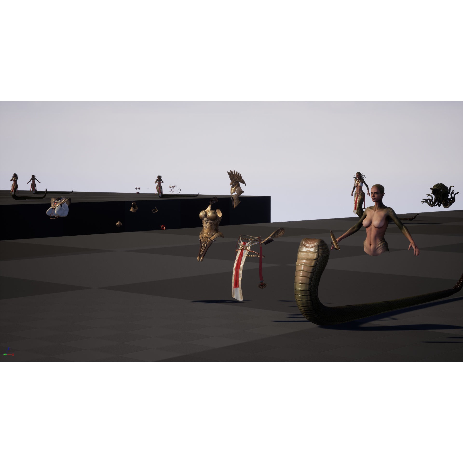 Meduse Gorgon - Low-Poly Game-Ready 3D Model - View 50