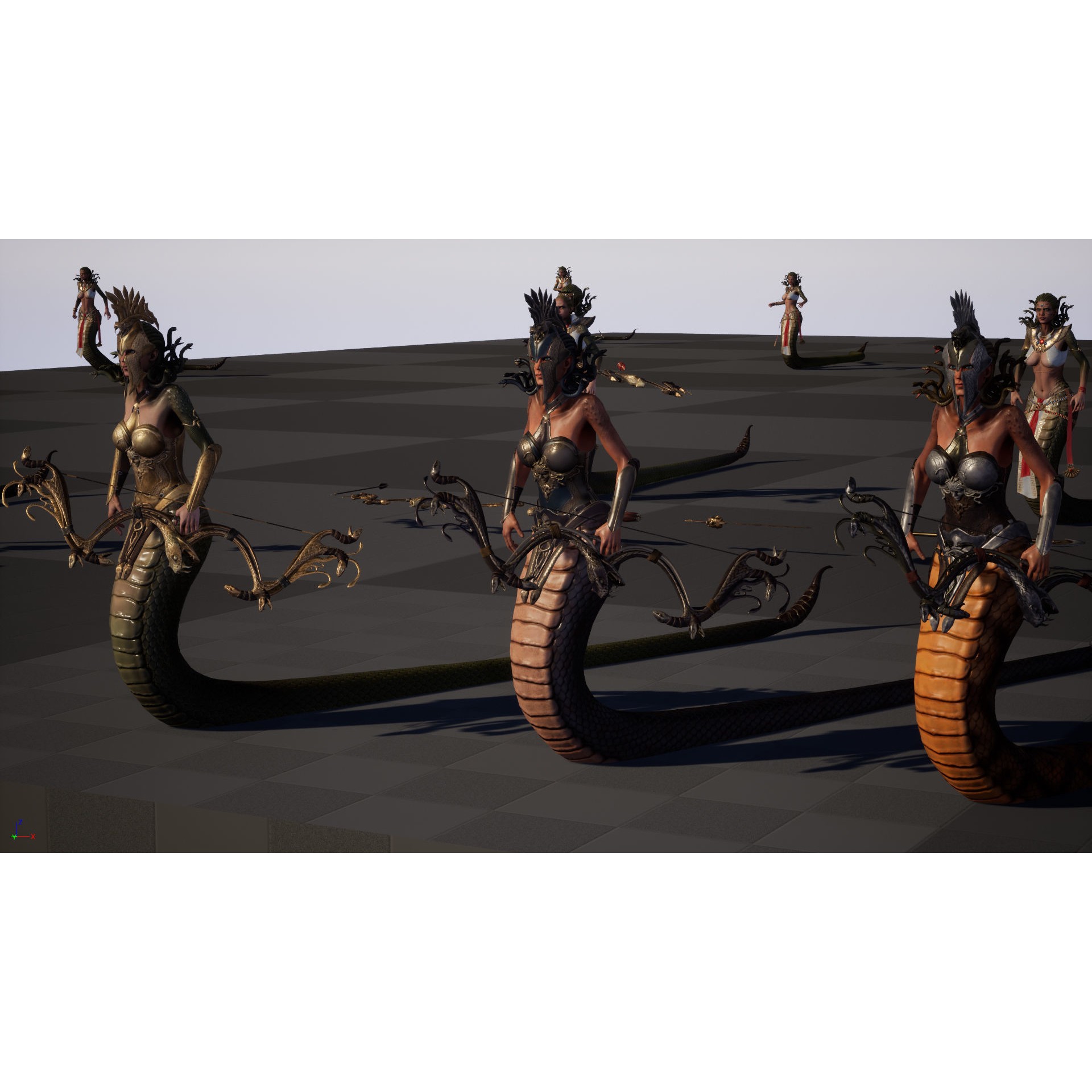 Meduse Gorgon - Low-Poly Game-Ready 3D Model - View 51