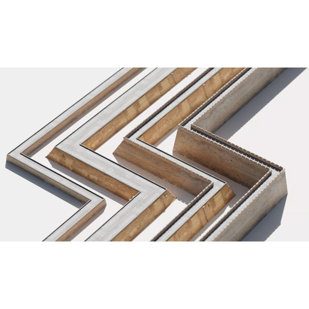 Modular Brick Wall 3D Model – Low Poly Procedural City Asset - View 17