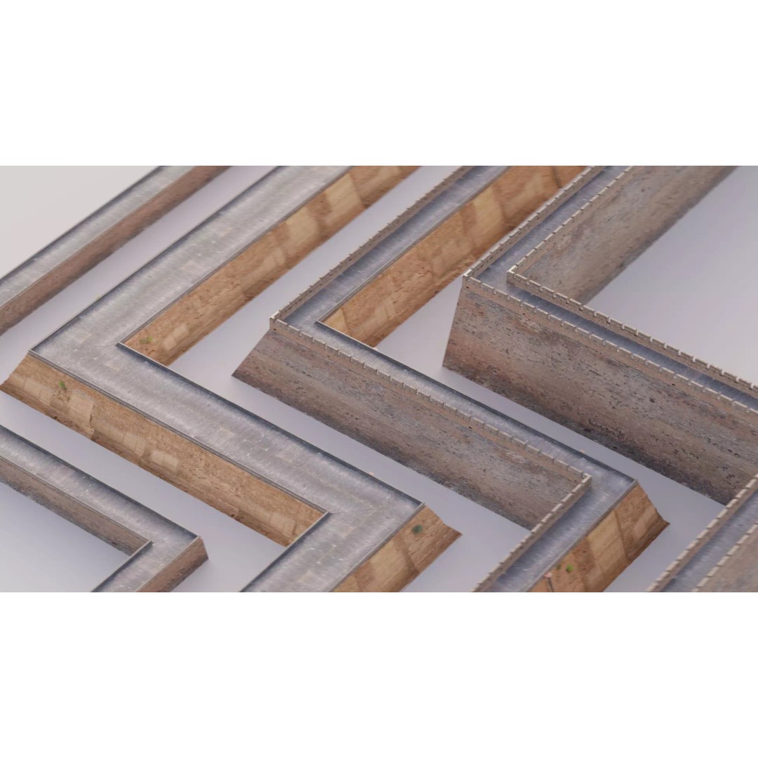 Modular Brick Wall 3D Model – Low Poly Procedural City Asset - View 18