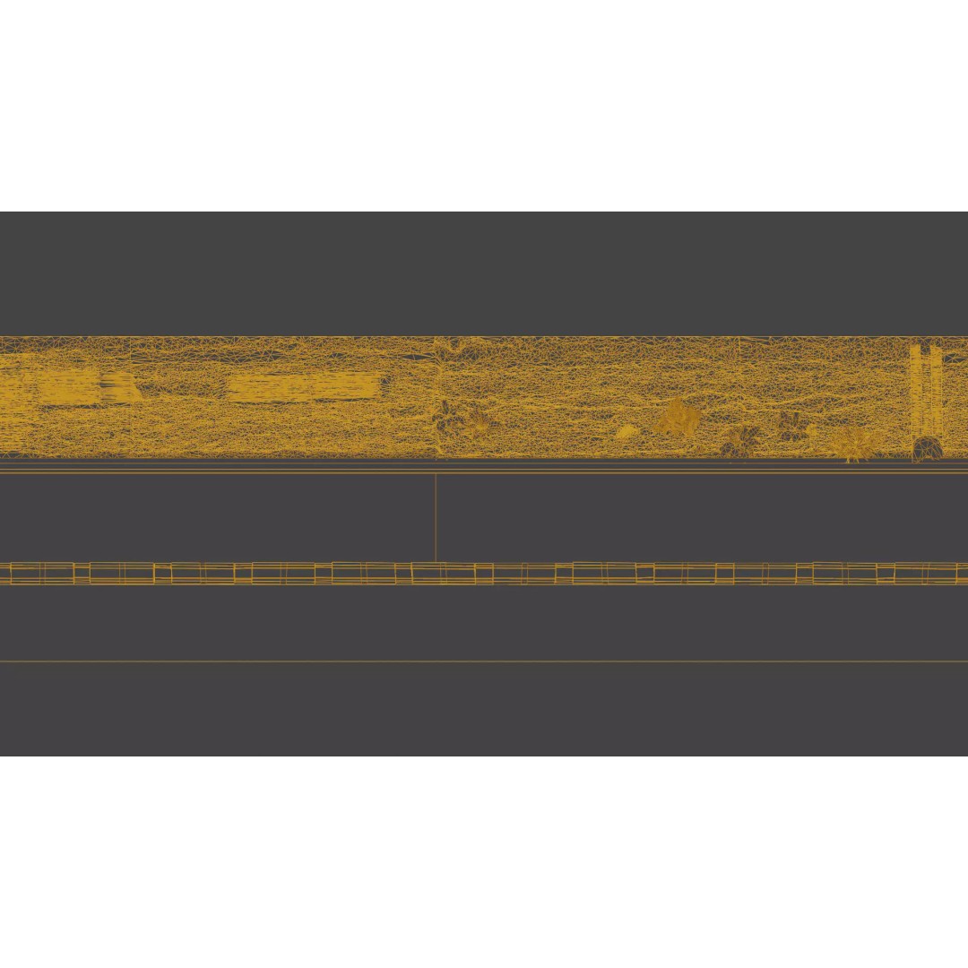 Modular Brick Wall 3D Model – Low Poly Procedural City Asset - View 25