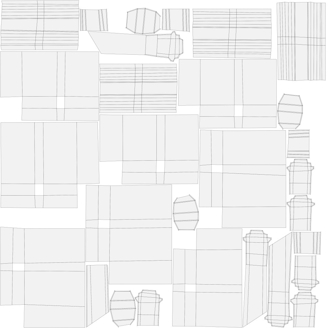 Modular Brick Wall 3D Model – Low Poly Procedural City Asset - View 35