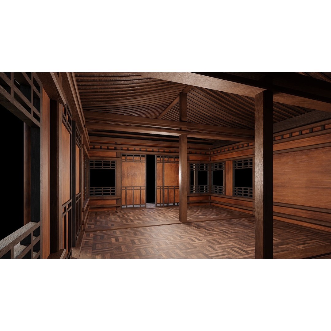 Medieval Houses 3D Model – Low Poly Game Ready Asset, PBR Textures - View 29