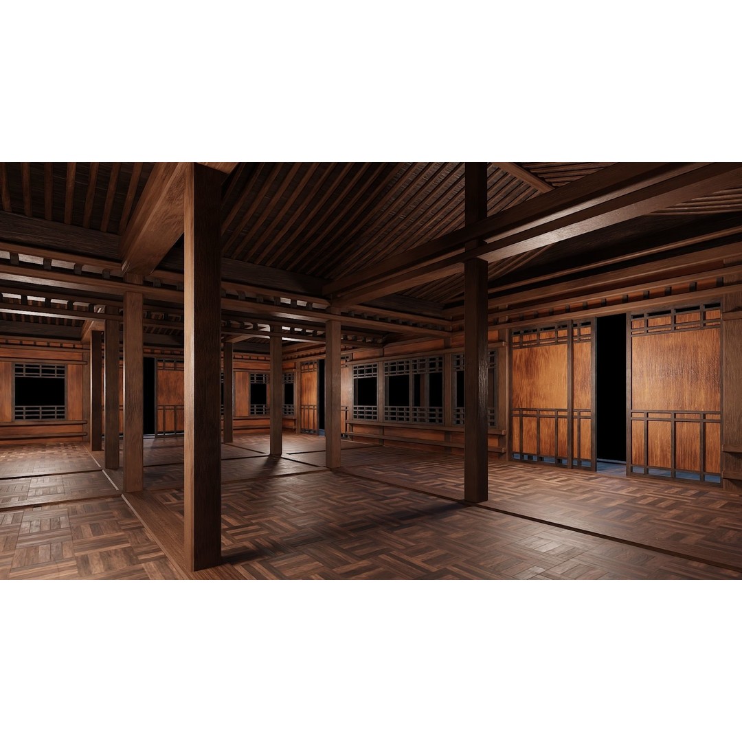 Medieval Houses 3D Model – Low Poly Game Ready Asset, PBR Textures - View 56