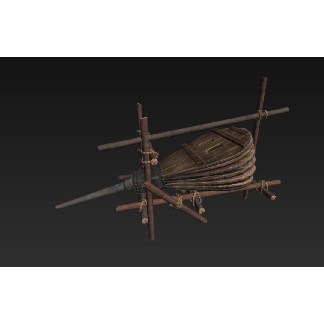 Roman Blacksmith 3D Model – Low Poly Game Asset, FBX, PBR Textures - View 4