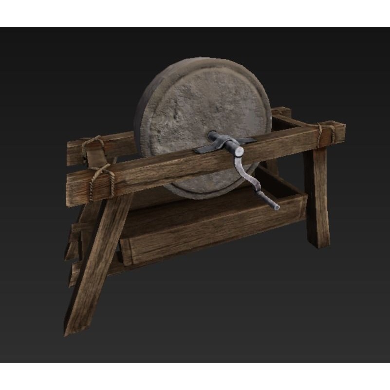 Roman Blacksmith 3D Model – Low Poly Game Asset, FBX, PBR Textures - View 7