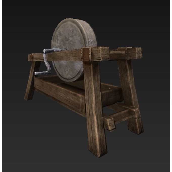 Roman Blacksmith 3D Model – Low Poly Game Asset, FBX, PBR Textures - View 9