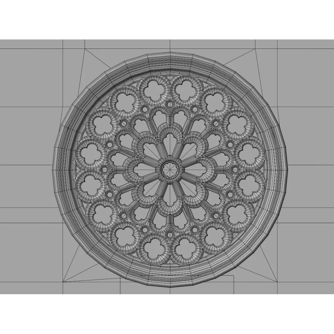 Cathedral 3D Model – Low Poly Architectural Asset, FBX, Blender