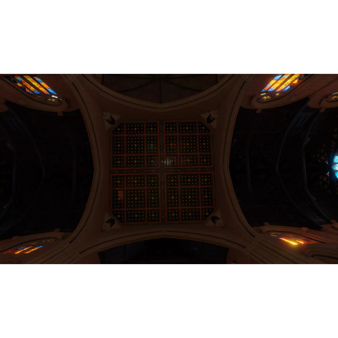 Cathedral 3D Model – Low Poly Architectural Asset, FBX, Blender - View 15
