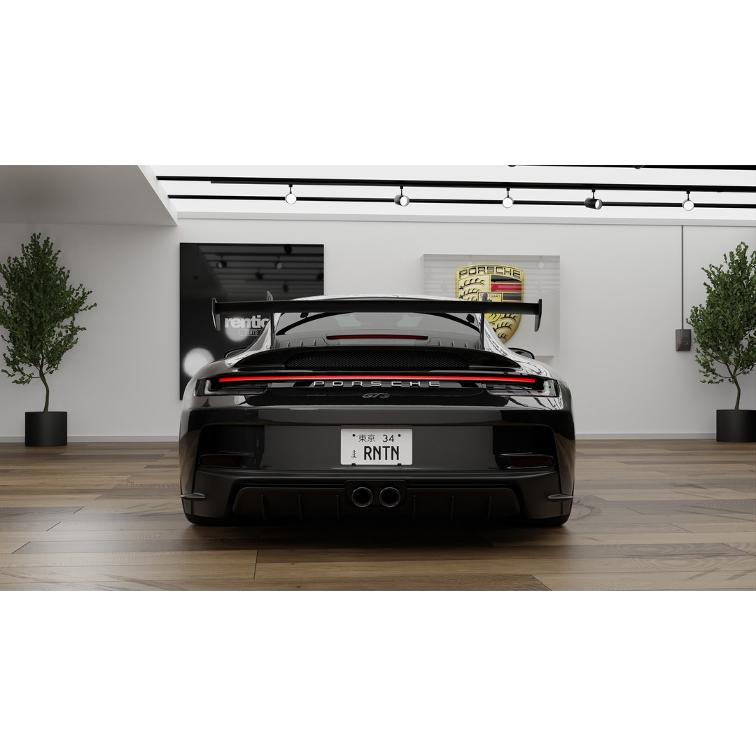 Automotive Lighting Studio 3D Model – Textured Blender Project, PBR - View 5
