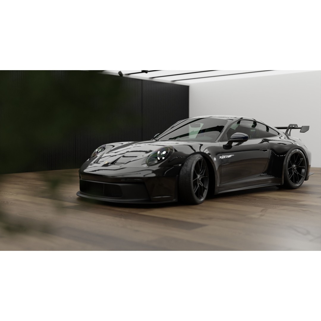 Automotive Lighting Studio 3D Model – Textured Blender Project, PBR - View 7