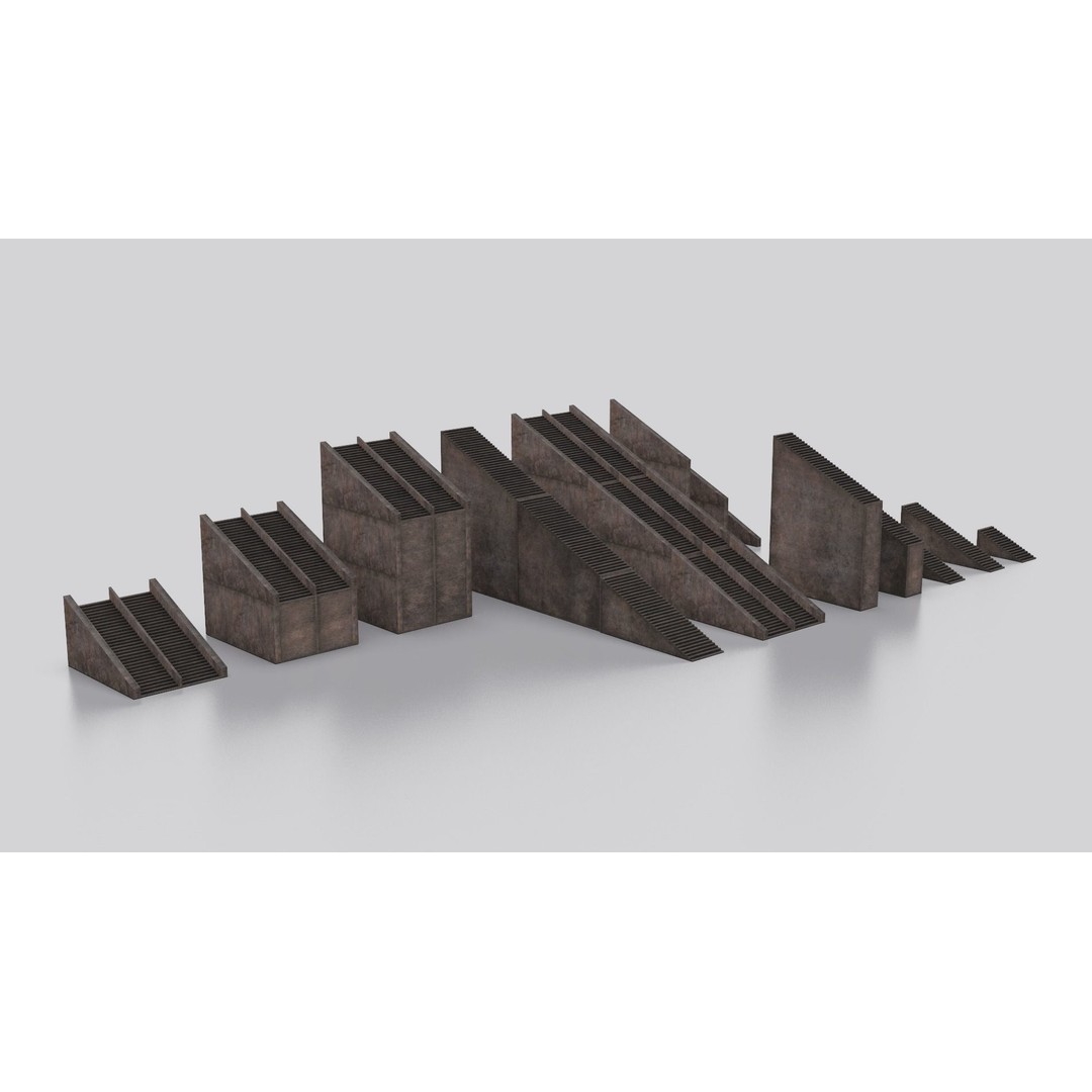 Dune Kitbash 3D Model – Low-Poly Sci-Fi Asset Collection, FBX - View 13