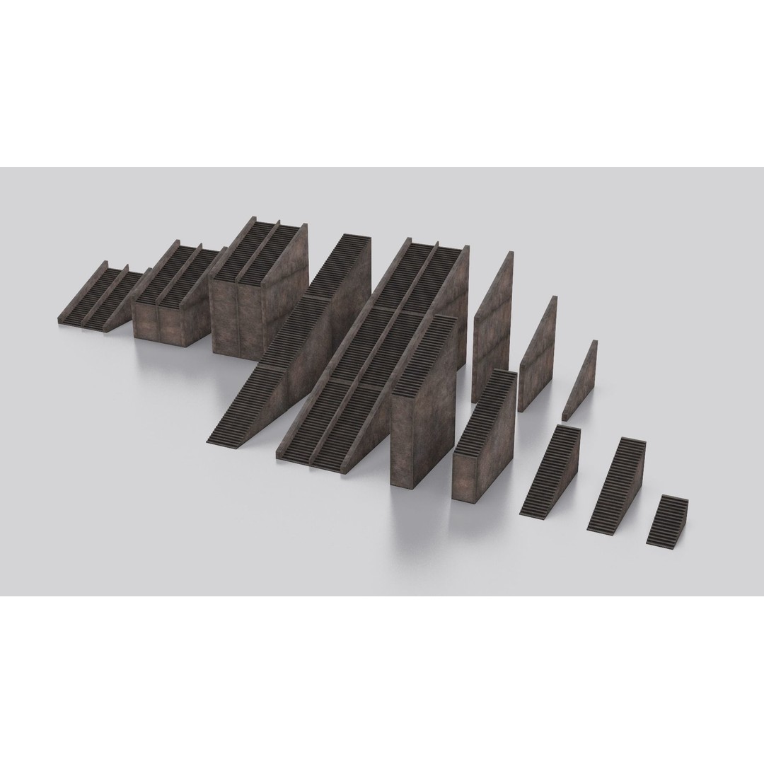 Dune Kitbash 3D Model – Low-Poly Sci-Fi Asset Collection, FBX - View 14