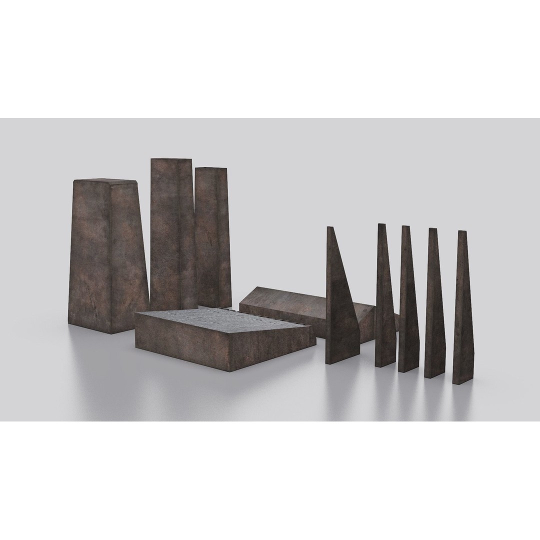 Dune Kitbash 3D Model – Low-Poly Sci-Fi Asset Collection, FBX - View 21