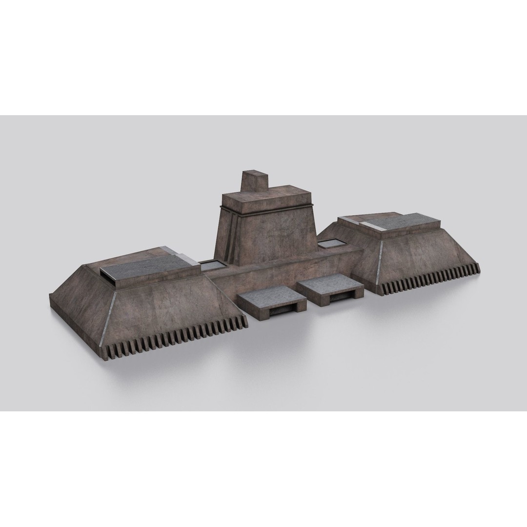 Dune Kitbash 3D Model – Low-Poly Sci-Fi Asset Collection, FBX - View 36