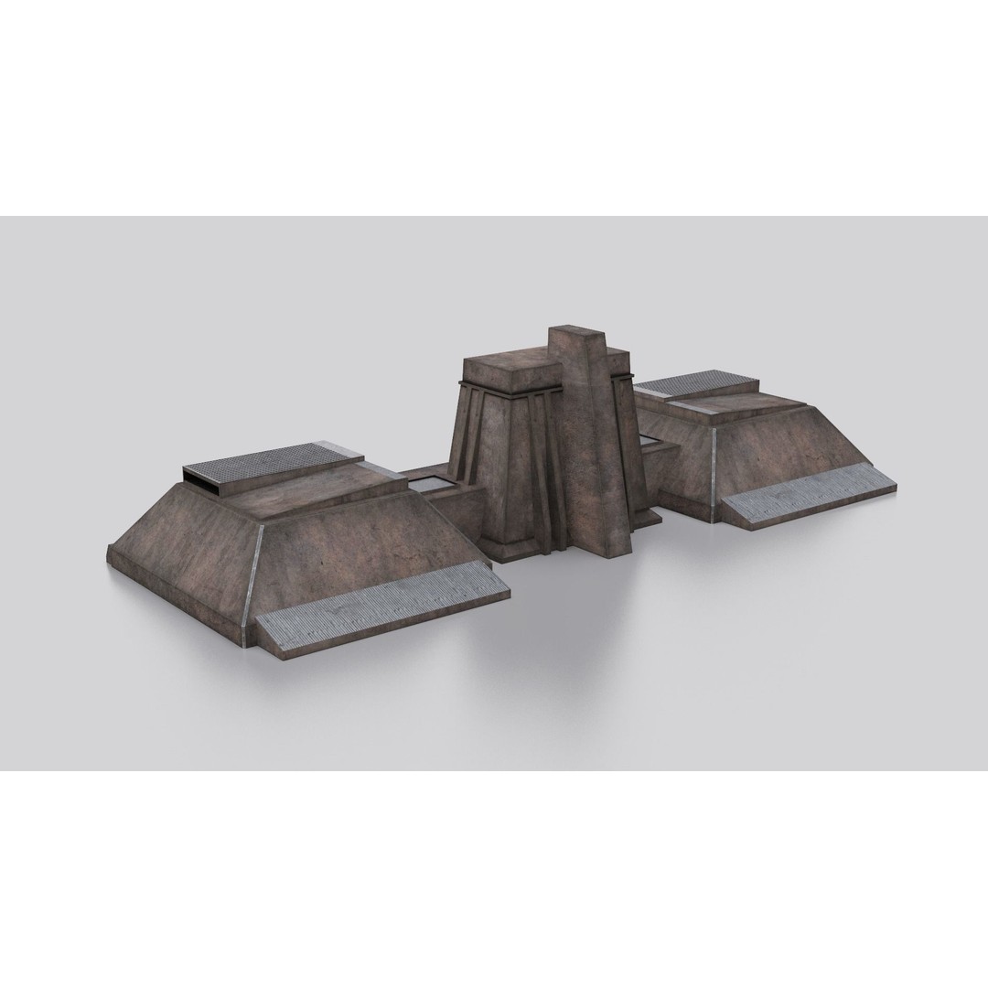 Dune Kitbash 3D Model – Low-Poly Sci-Fi Asset Collection, FBX - View 37