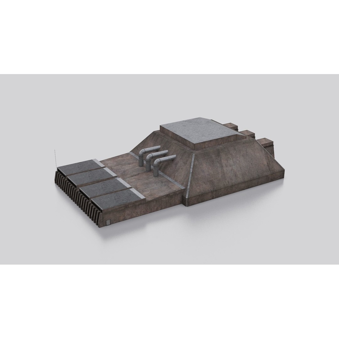 Dune Kitbash 3D Model – Low-Poly Sci-Fi Asset Collection, FBX - View 47