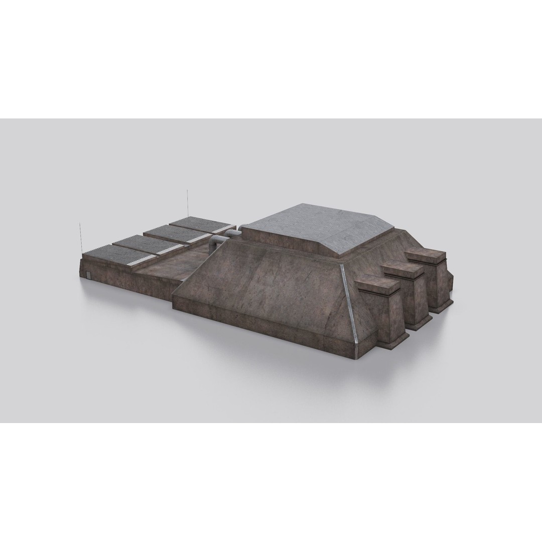 Dune Kitbash 3D Model – Low-Poly Sci-Fi Asset Collection, FBX - View 48