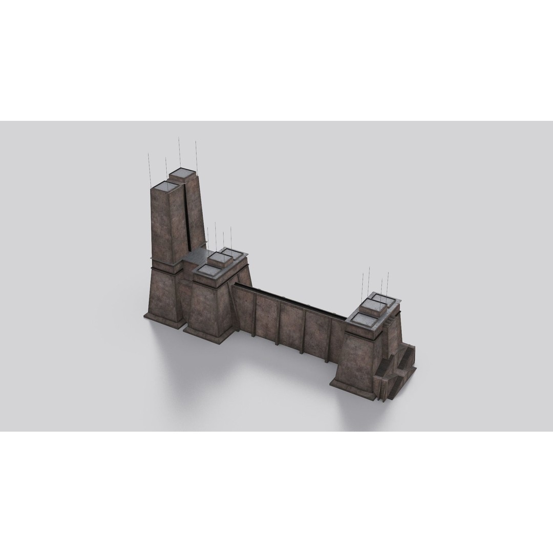 Dune Kitbash 3D Model – Low-Poly Sci-Fi Asset Collection, FBX - View 56