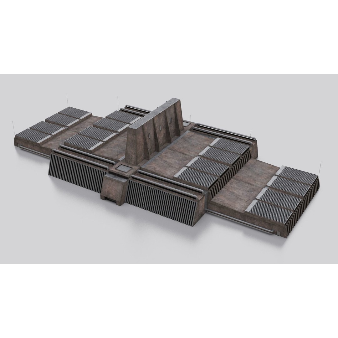 Dune Kitbash 3D Model – Low-Poly Sci-Fi Asset Collection, FBX - View 57