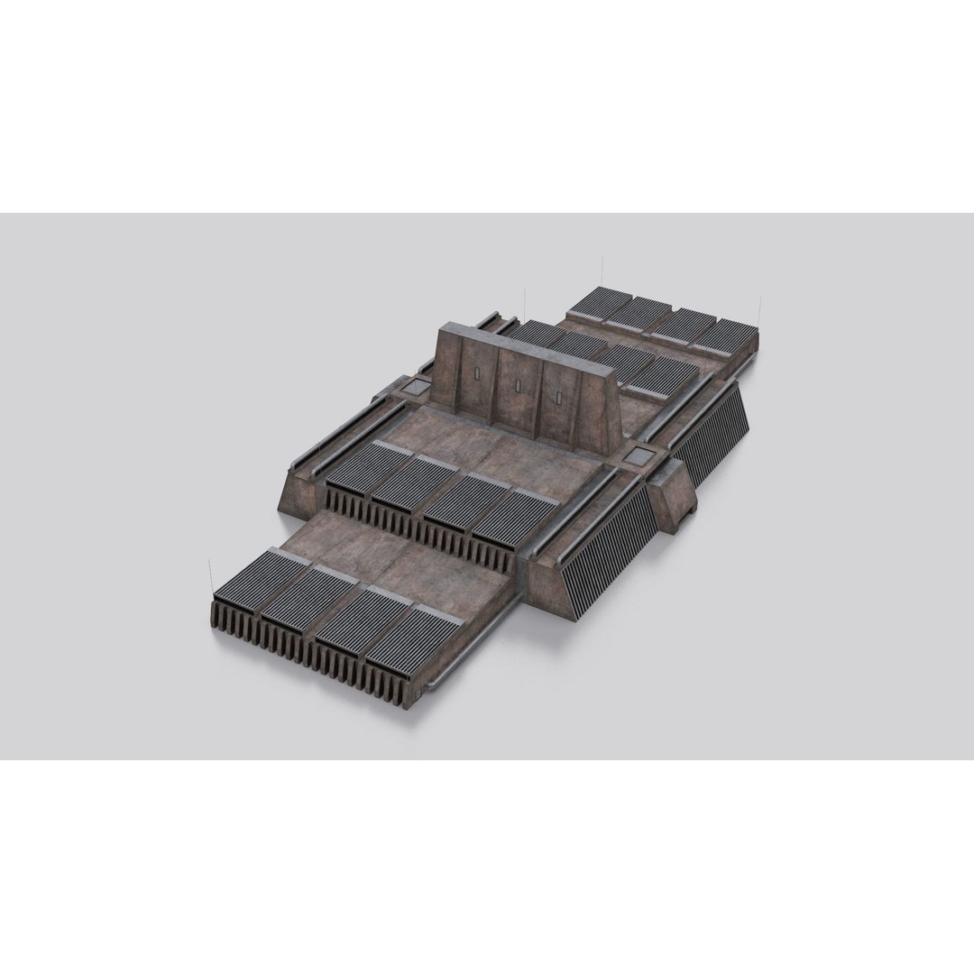Dune Kitbash 3D Model – Low-Poly Sci-Fi Asset Collection, FBX - View 58
