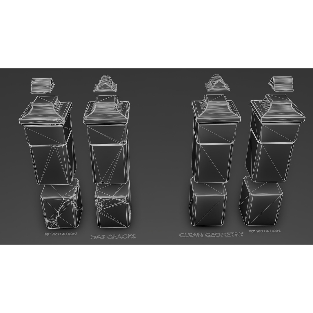 Modular Street Construction 3D Model – Steampunk Gothic Low Poly, FBX - View 32