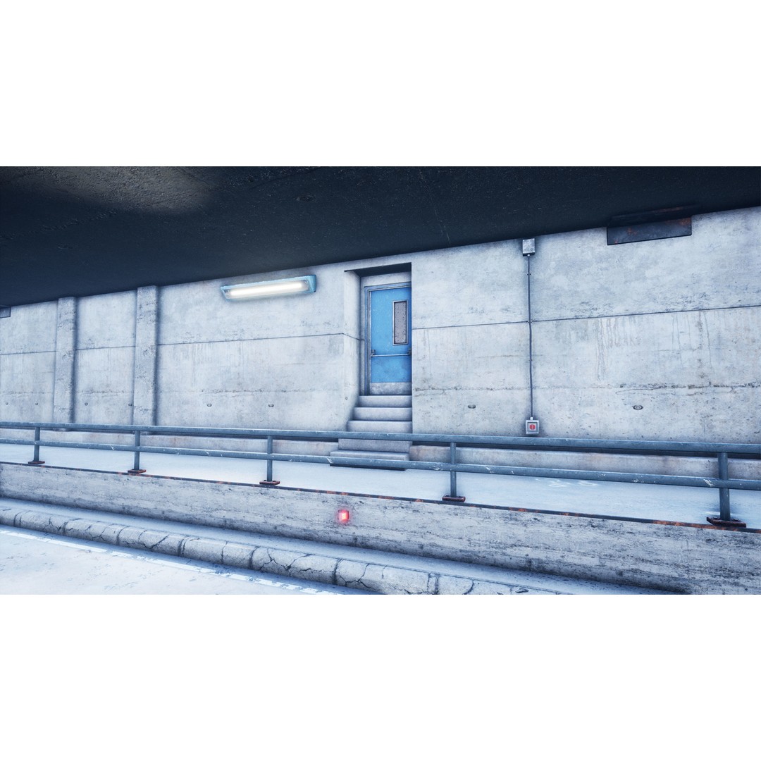 Bridge and Tunnel 3D Model – Low-Poly Modular City Asset, FBX