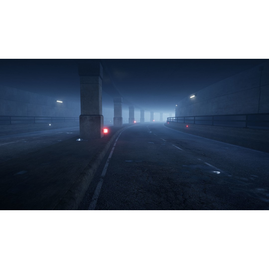 Bridge and Tunnel 3D Model – Low-Poly Modular City Asset, FBX - View 12
