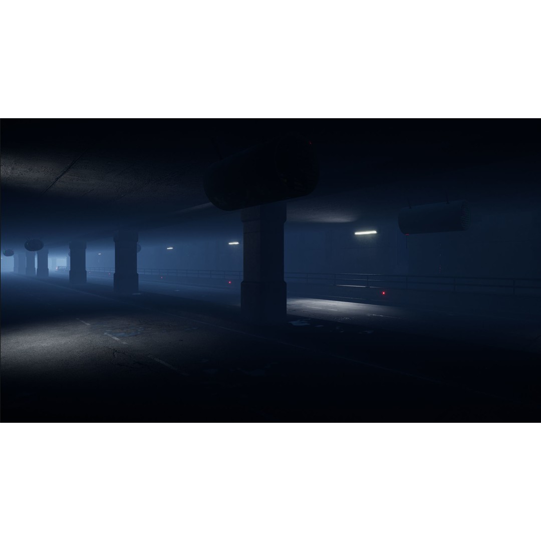 Bridge and Tunnel 3D Model – Low-Poly Modular City Asset, FBX - View 13