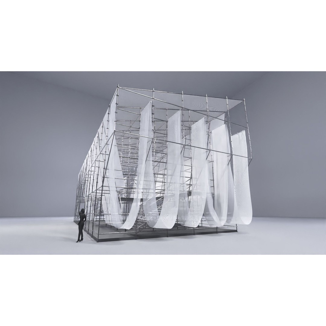 Layher Structure Pavilion 5 3D Model – Architectural Scaffold Design, FBX - View 11