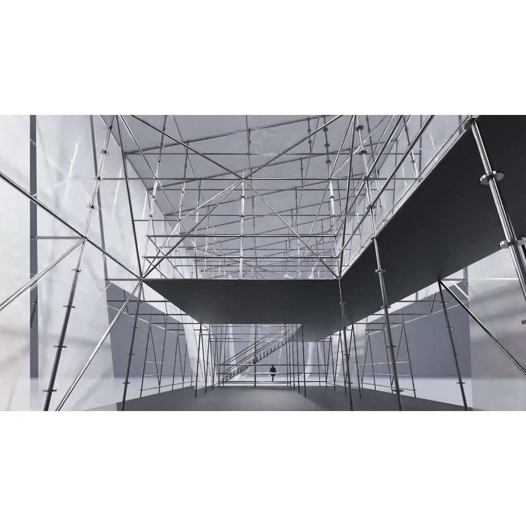 Layher Structure Pavilion 5 3D Model – Architectural Scaffold Design, FBX - View 14