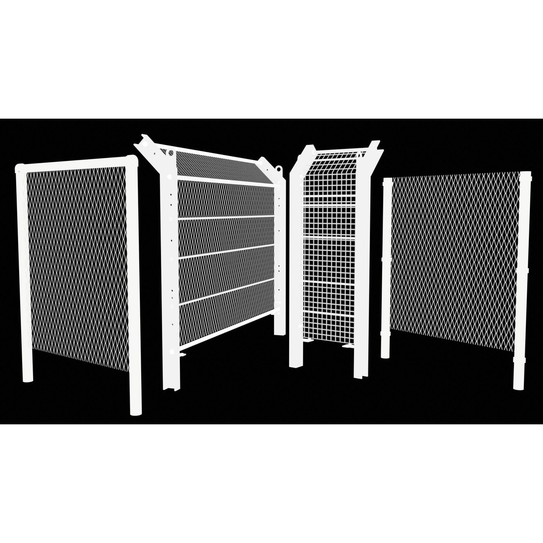 Metal Fence Chain 3D Model – Low Poly Game Asset, FBX, PBR