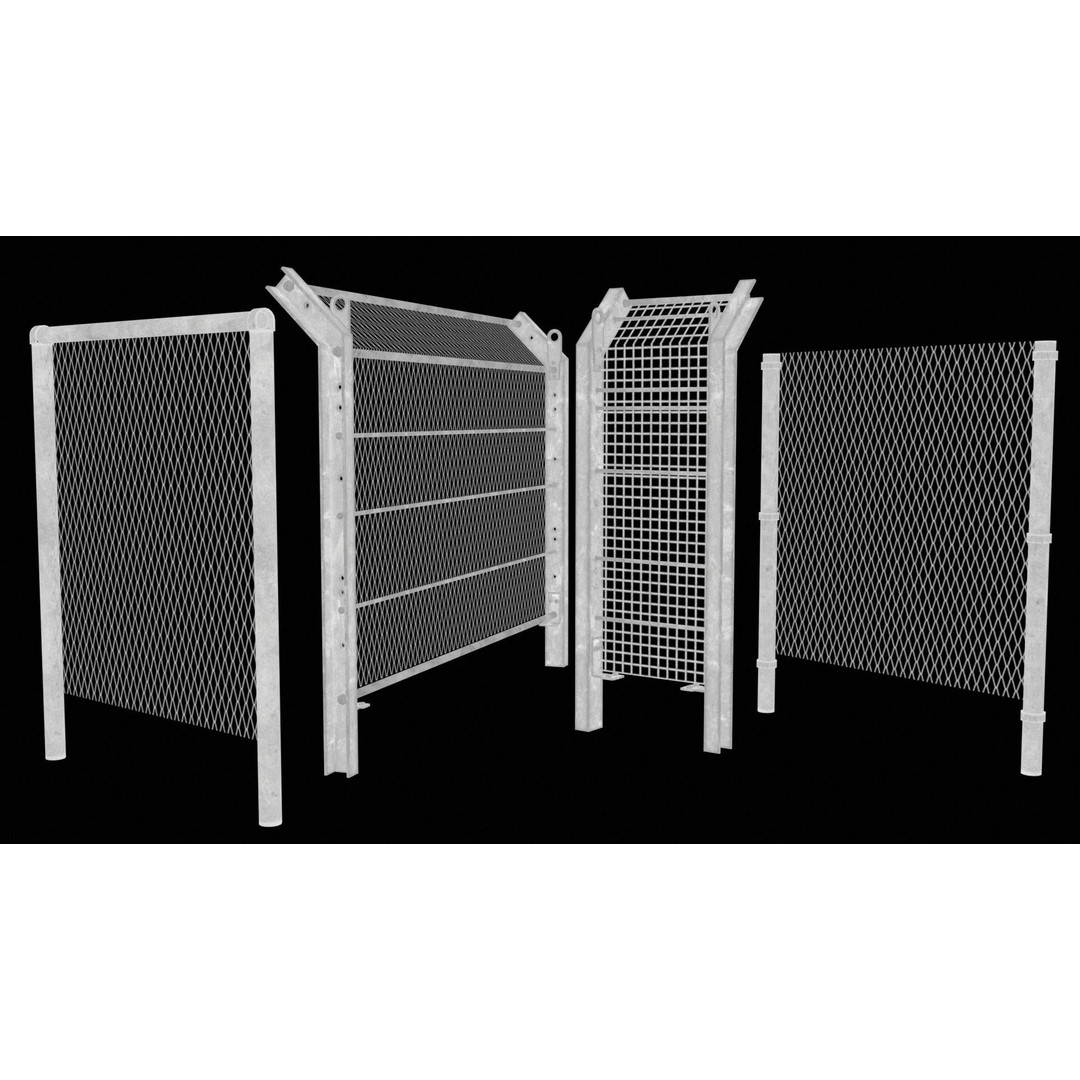 Metal Fence Chain 3D Model – Low Poly Game Asset, FBX, PBR - View 18
