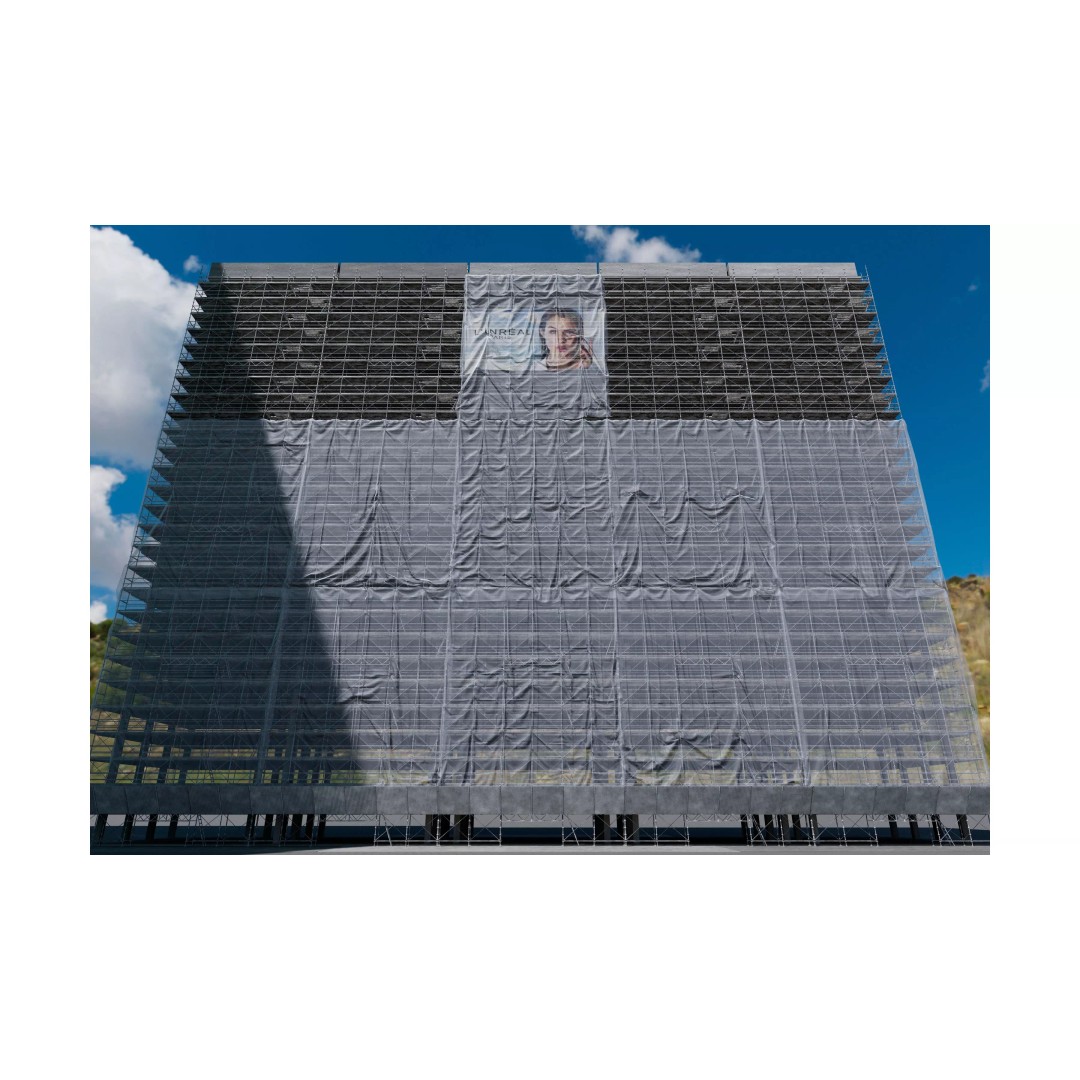 Animated Tower Scaffolding 3D Model – Modular Construction Asset, FBX - View 3