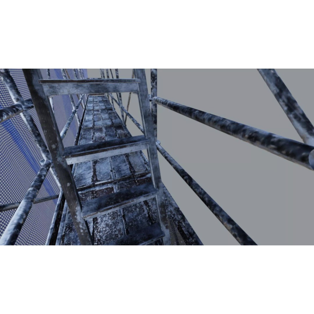 Animated Tower Scaffolding 3D Model – Modular Construction Asset, FBX - View 8