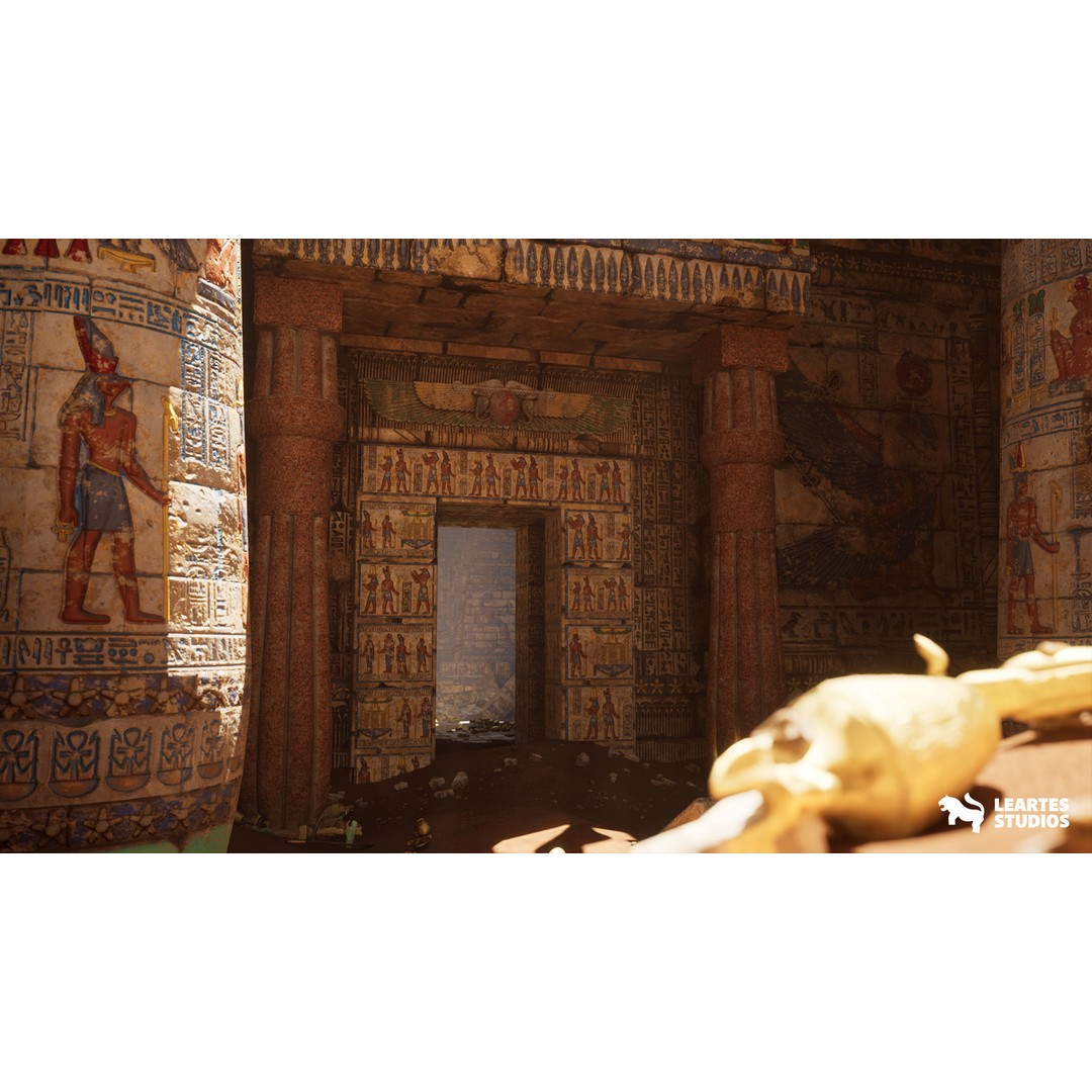 Egyptian Temple 3D Model – Low Poly Game Asset, FBX, PBR - View 14