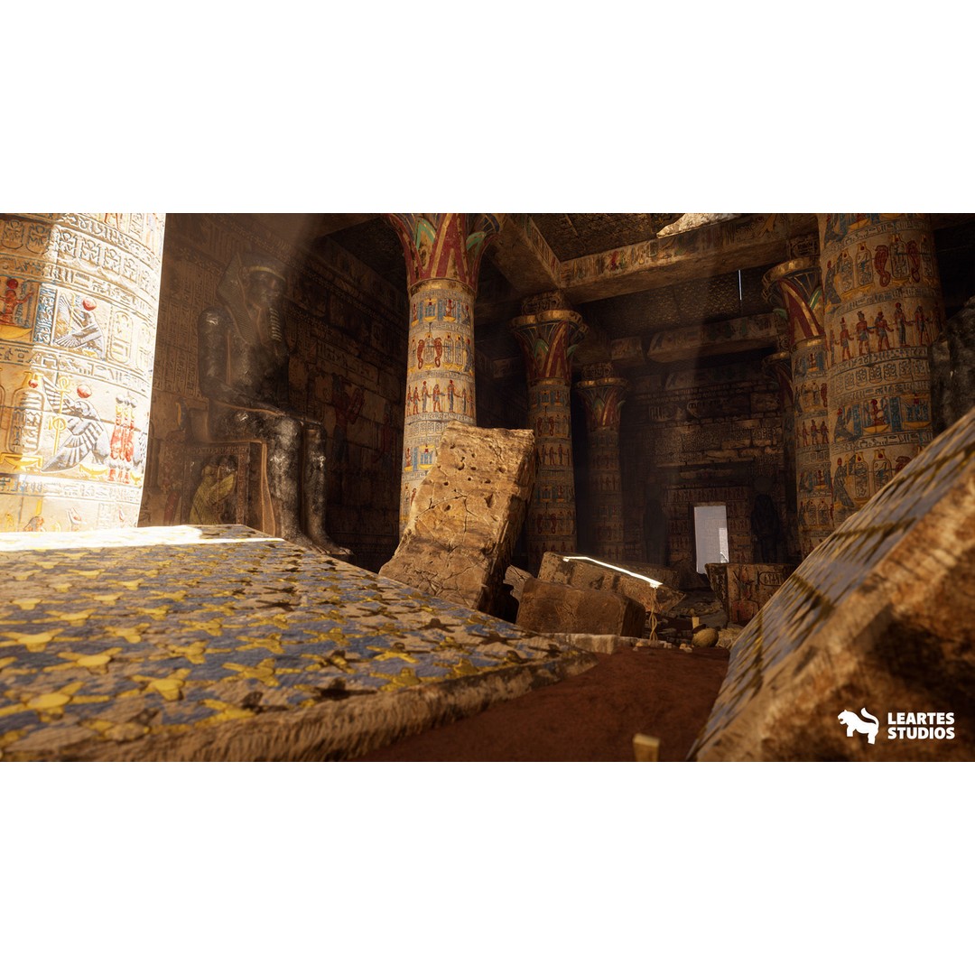 Egyptian Temple 3D Model – Low Poly Game Asset, FBX, PBR - View 19