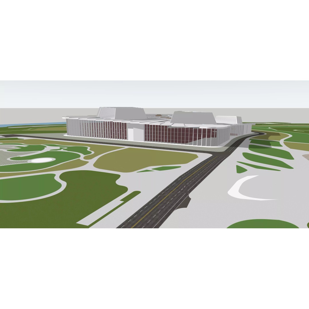 Shanghai Opera House 3D Model – Editable Rhino Design, FBX, OBJ