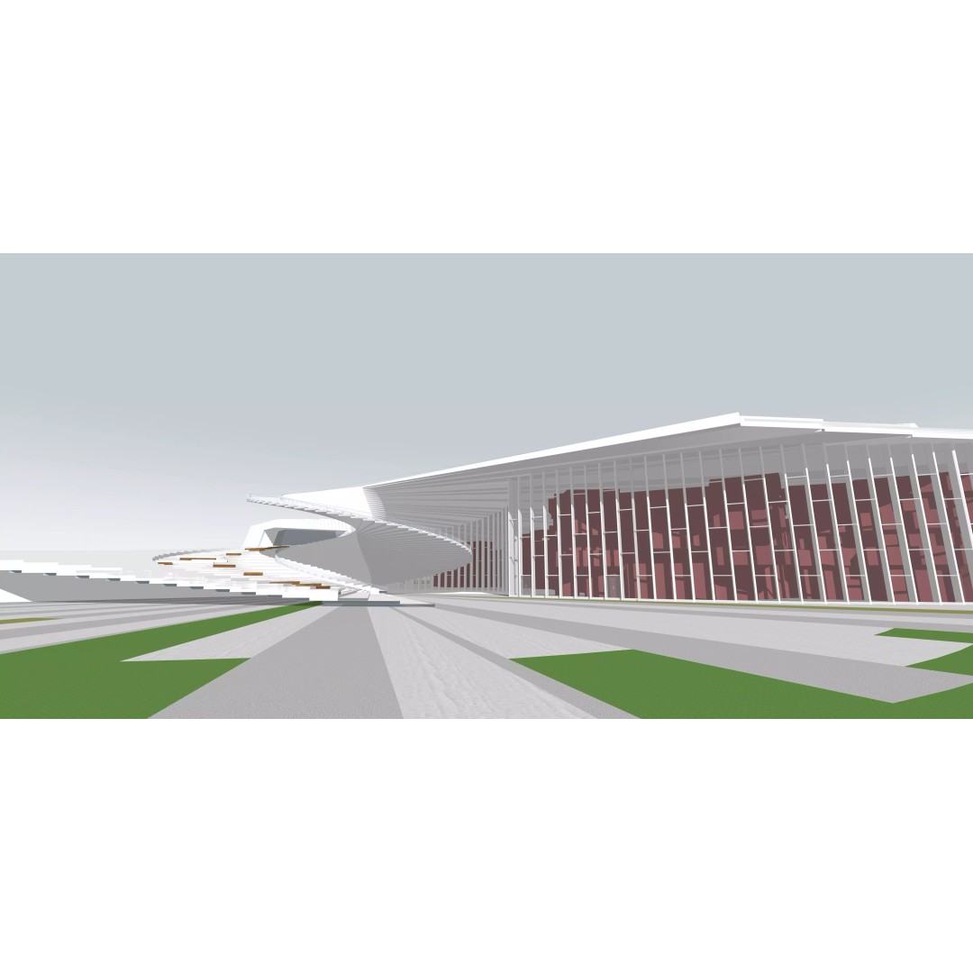 Shanghai Opera House 3D Model – Editable Rhino Design, FBX, OBJ - View 11