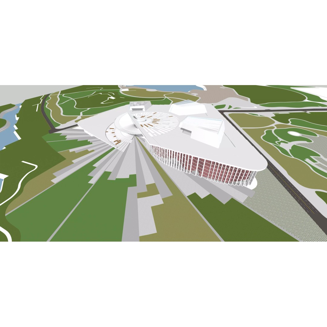Shanghai Opera House 3D Model – Editable Rhino Design, FBX, OBJ - View 12