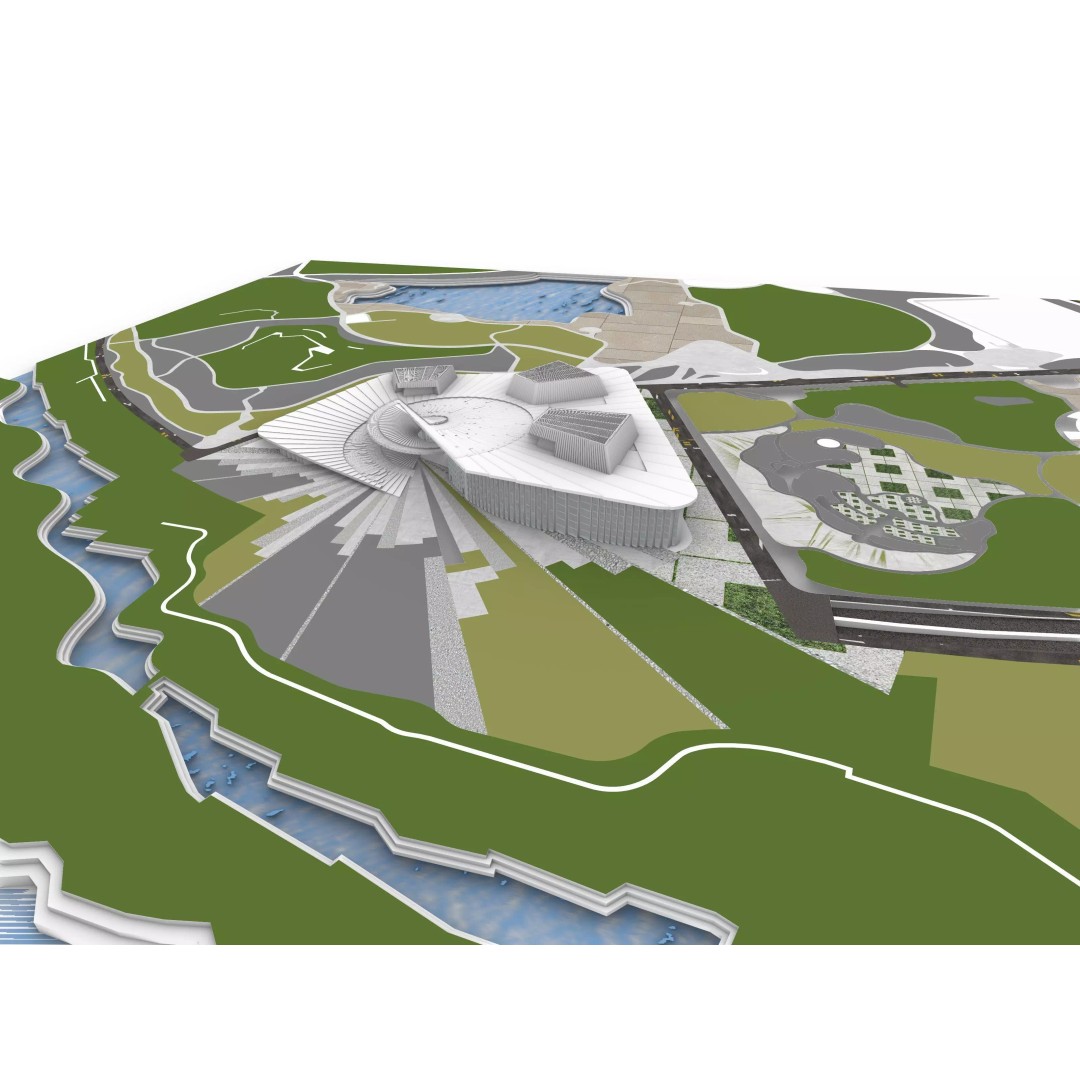 Shanghai Opera House 3D Model – Editable Rhino Design, FBX, OBJ - View 15