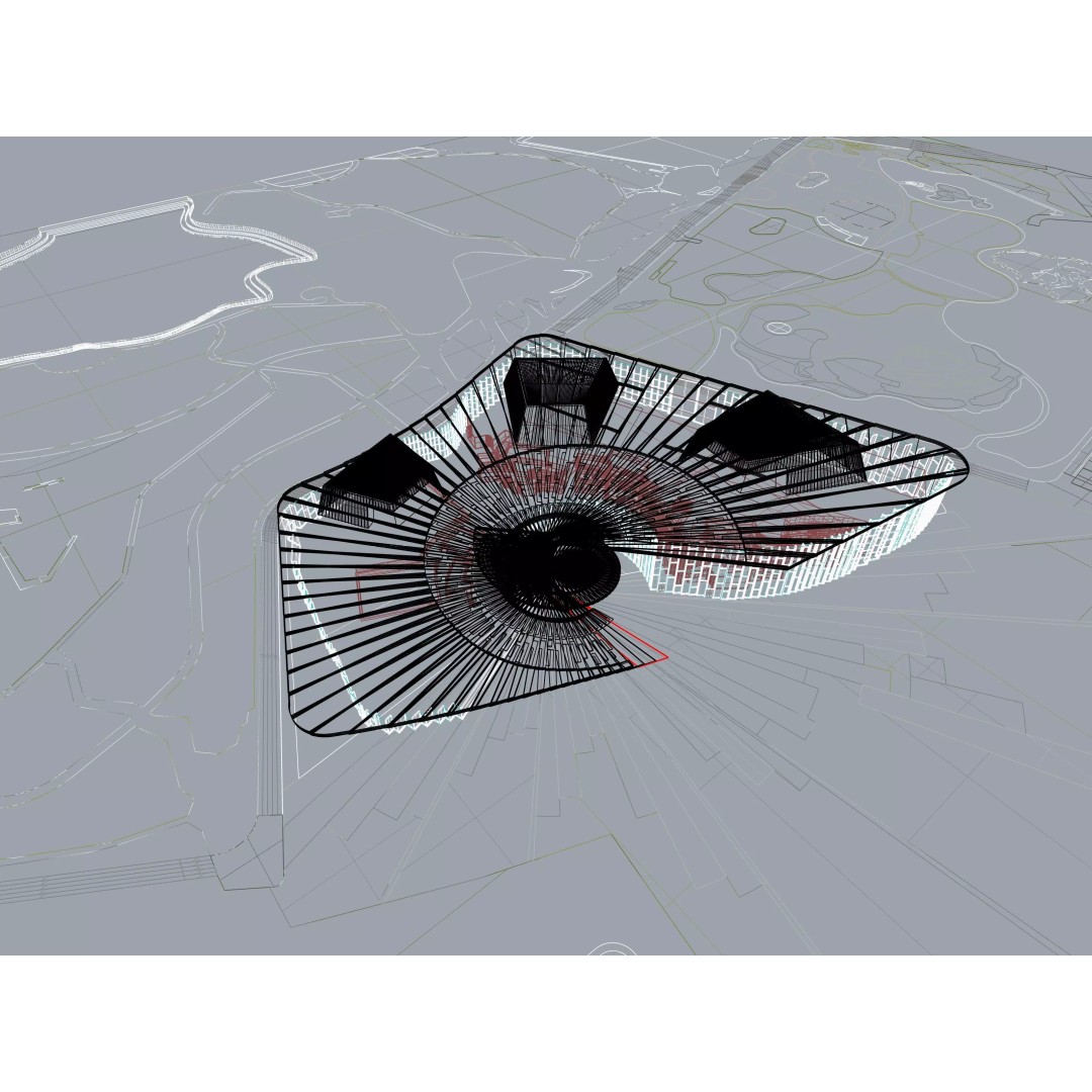 Shanghai Opera House 3D Model – Editable Rhino Design, FBX, OBJ - View 16