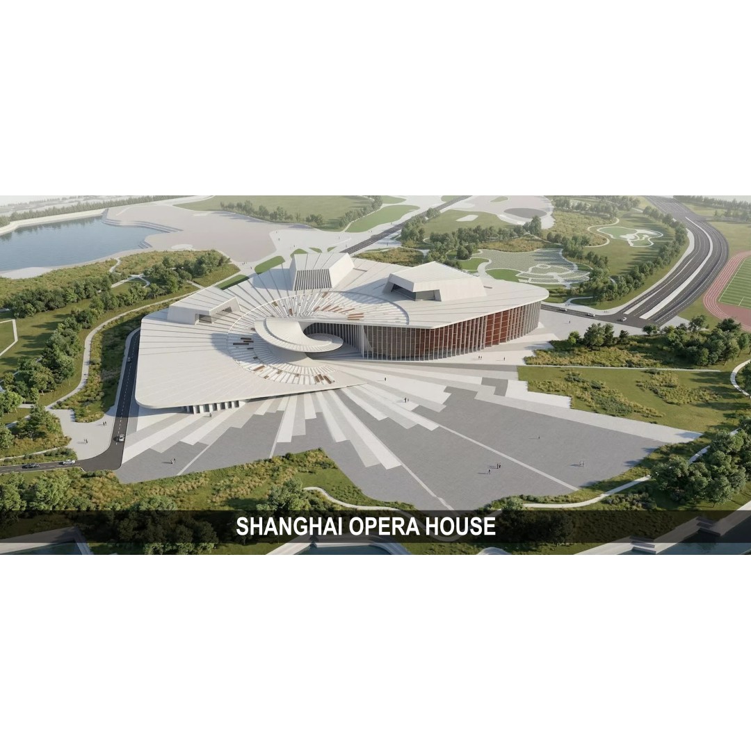 Shanghai Opera House 3D Model – Editable Rhino Design, FBX, OBJ - View 2