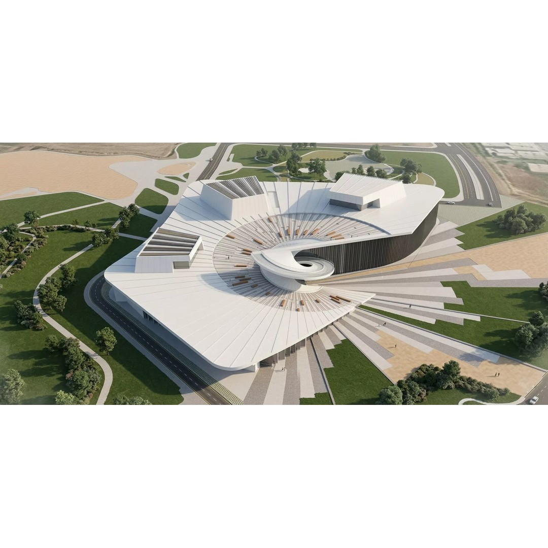 Shanghai Opera House 3D Model – Editable Rhino Design, FBX, OBJ - View 3
