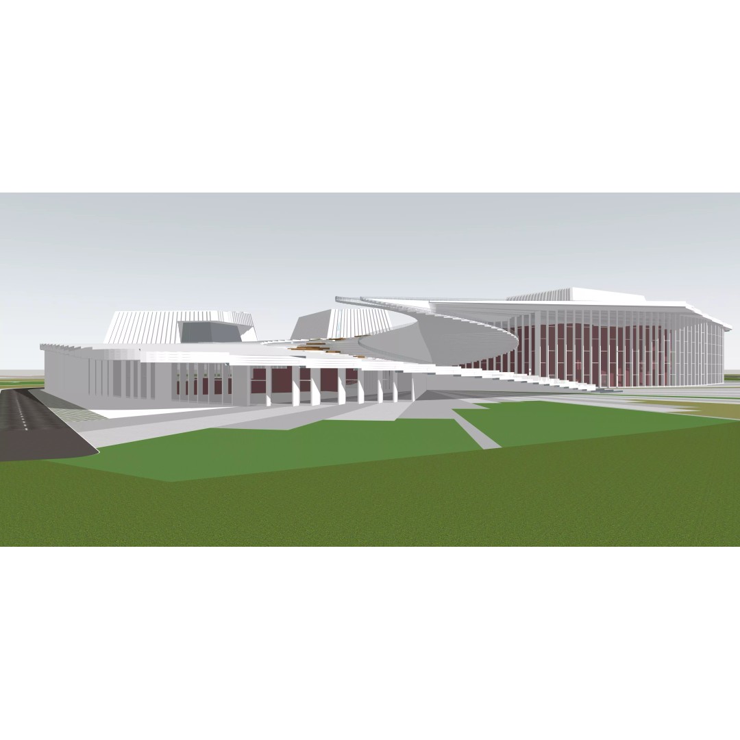 Shanghai Opera House 3D Model – Editable Rhino Design, FBX, OBJ - View 8
