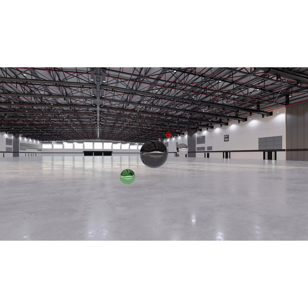 Exhibition Hall Interior HDRI 3D Model – High-Resolution Textures, EXR/HDR
