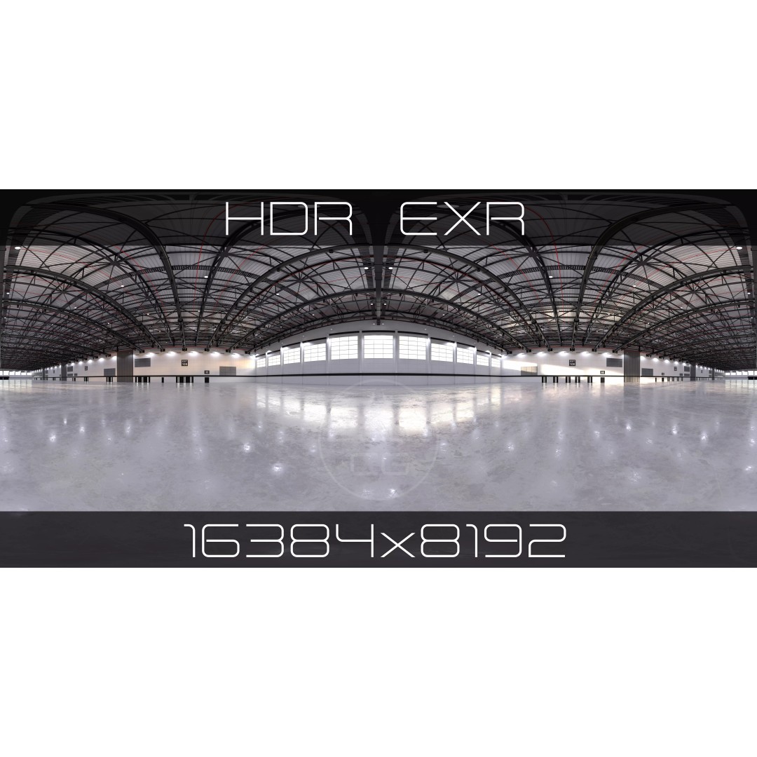 Exhibition Hall Interior HDRI 3D Model – High-Resolution Textures, EXR/HDR - View 2